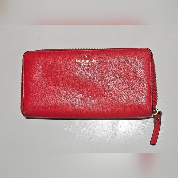 kate spade Bags Euc Kate Spade Long Leather Wallet Poshmark